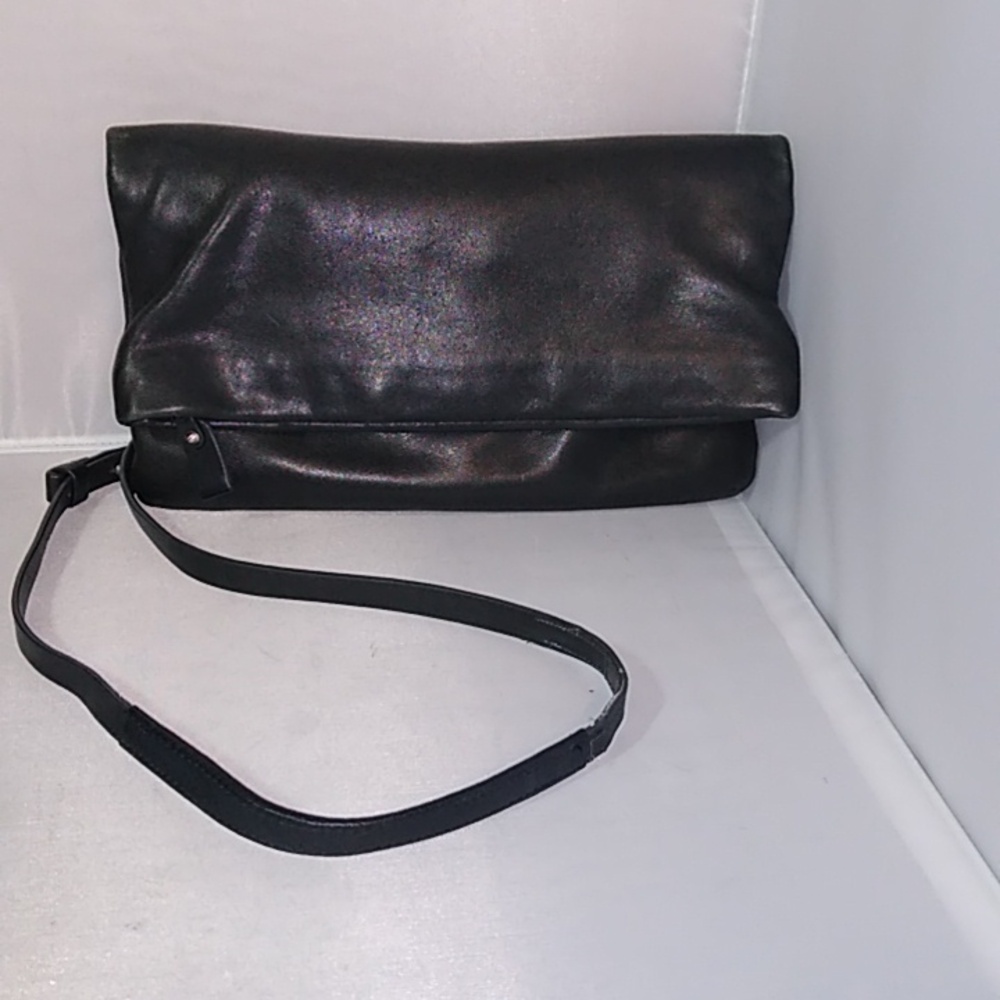 Skagen Denmark leather fold over clutch